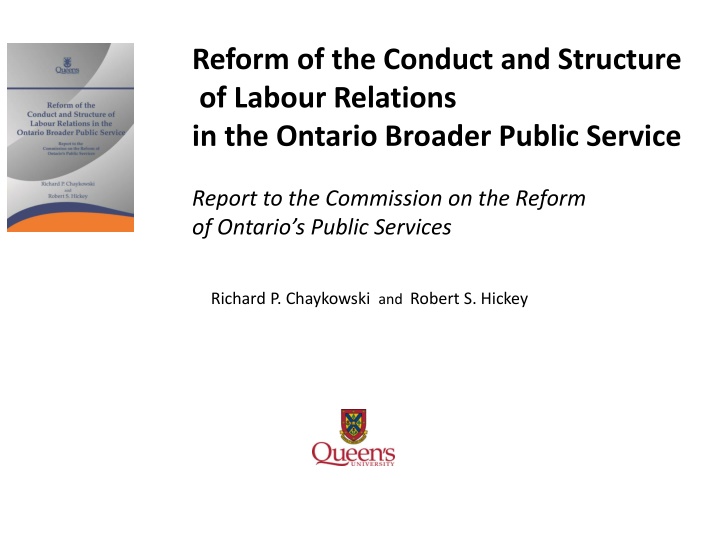 reform of the conduct and structure of labour