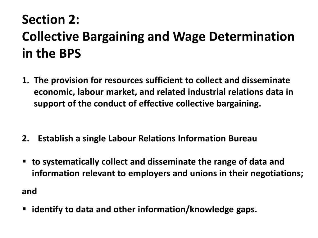 section 2 collective bargaining and wage 3