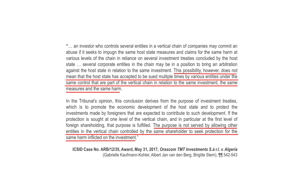 an investor who controls several entities