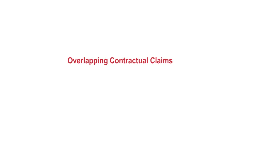overlapping contractual claims
