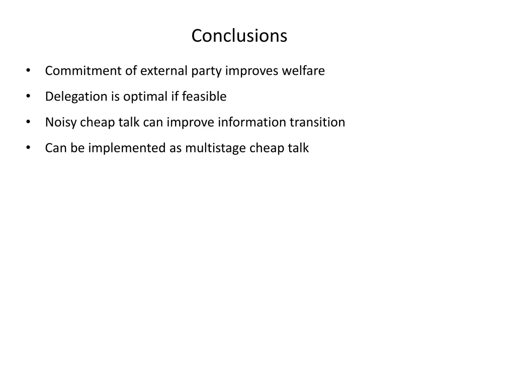 conclusions