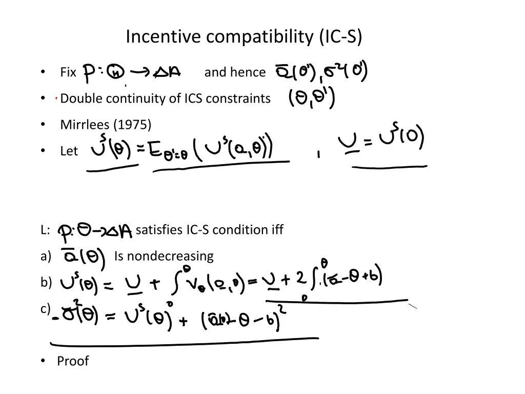 incentive compatibility ic s