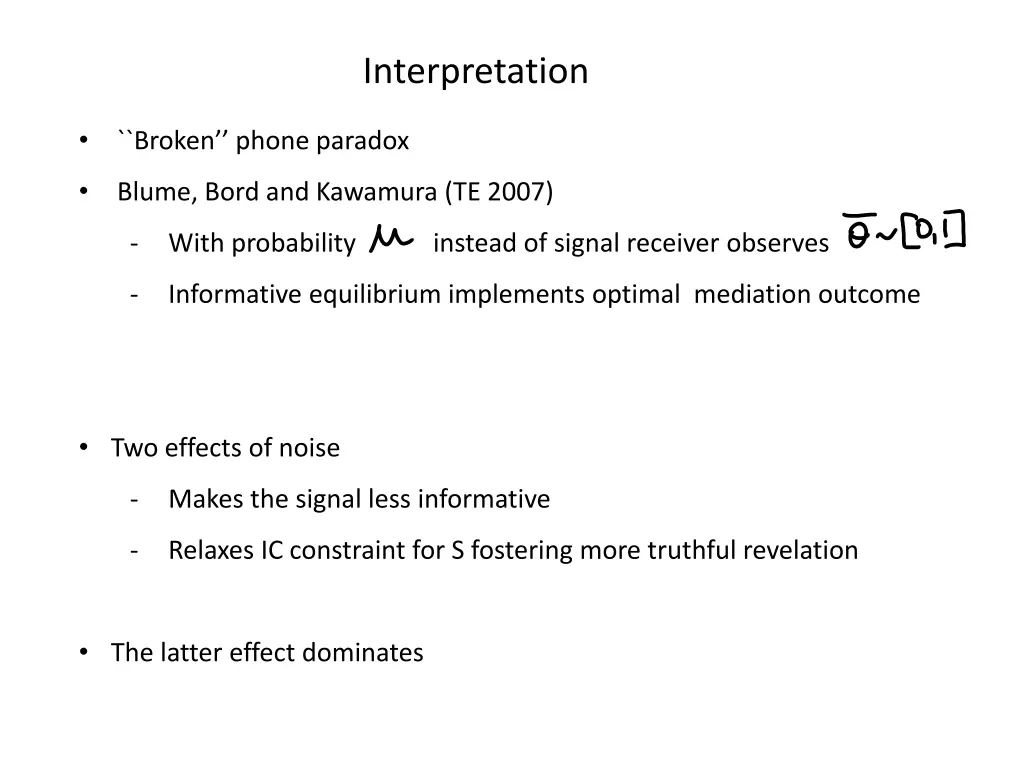 interpretation