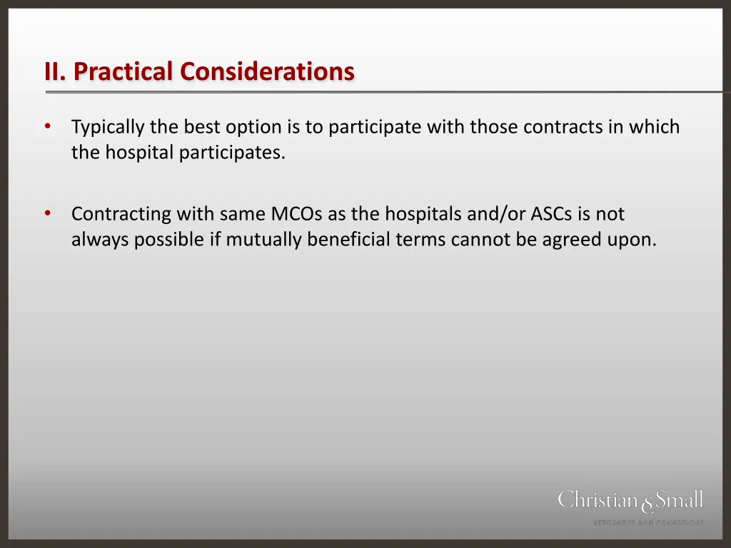 ii practical considerations 2
