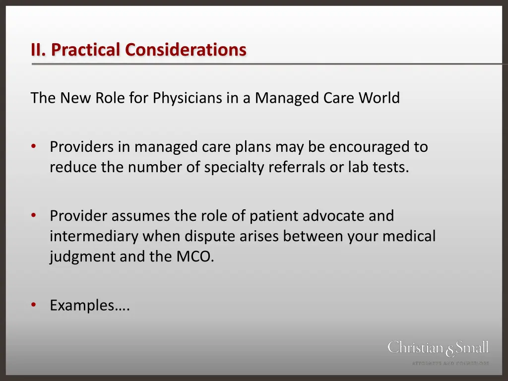 ii practical considerations 3
