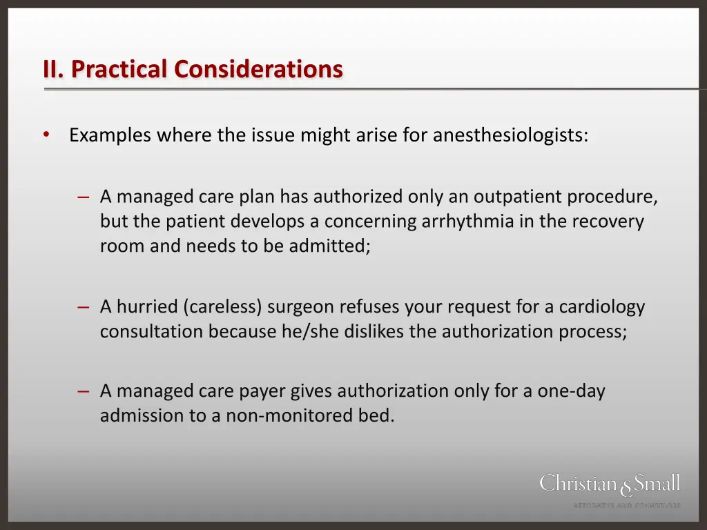 ii practical considerations 4