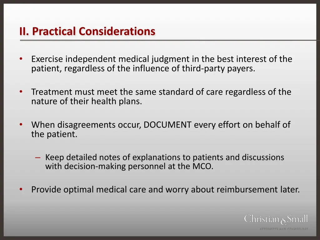 ii practical considerations 5