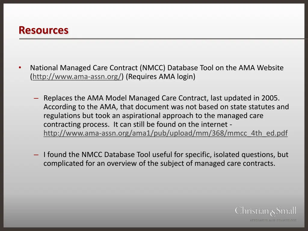 resources