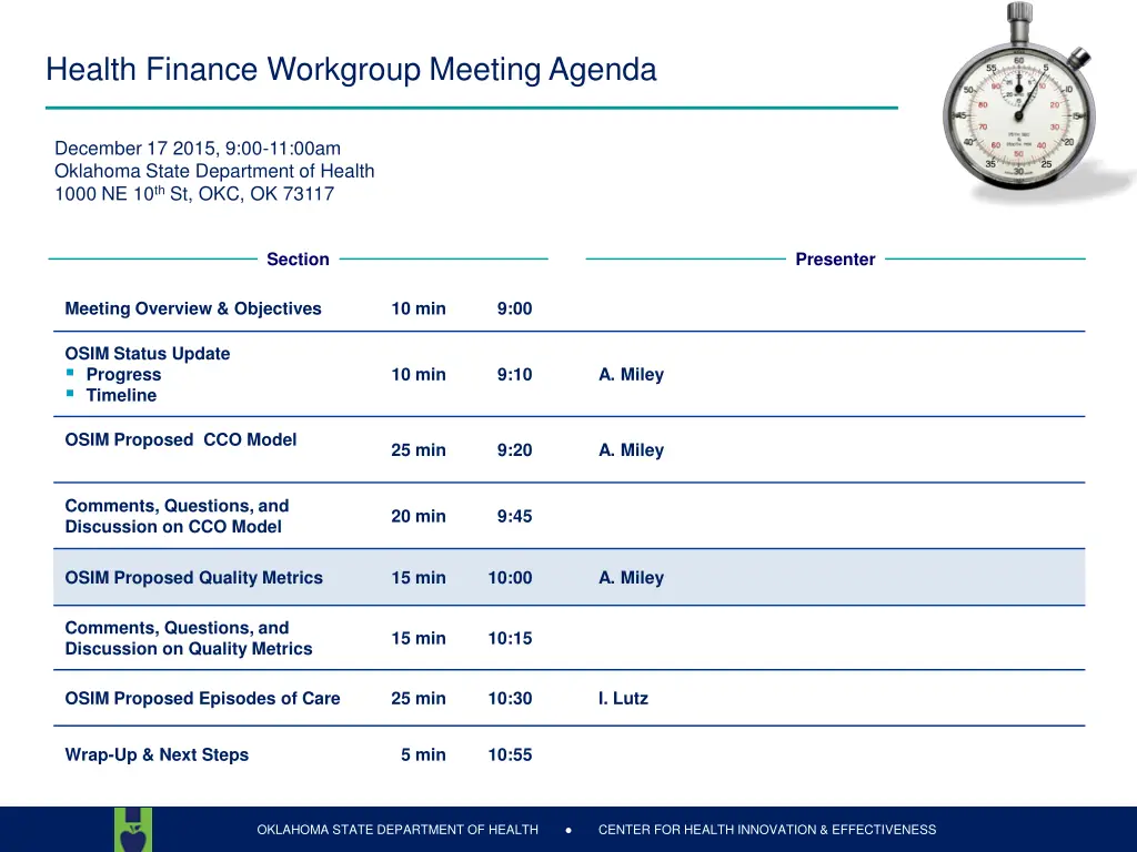health finance workgroup meeting agenda 4