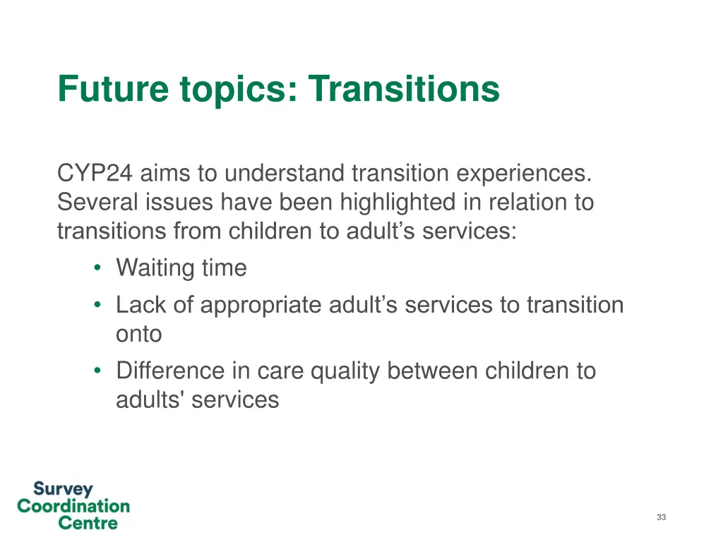 future topics transitions