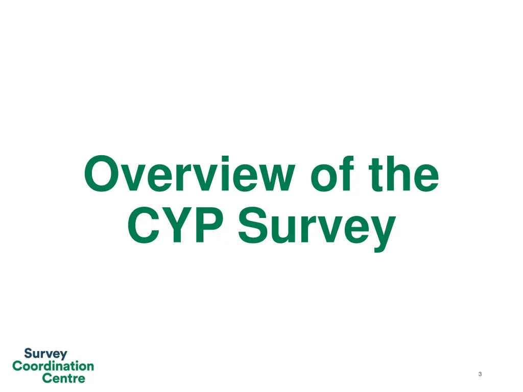 overview of the cyp survey