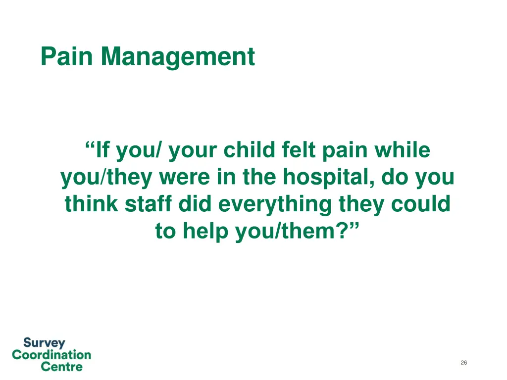 pain management