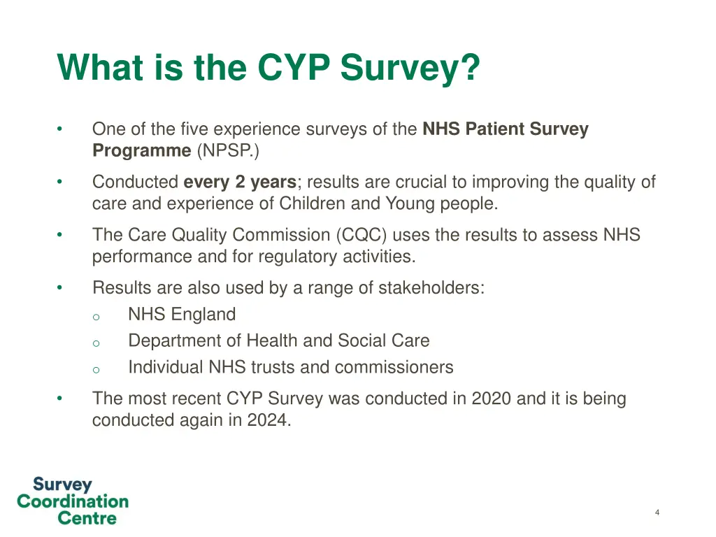 what is the cyp survey