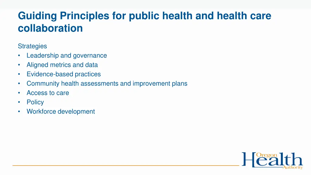 guiding principles for public health and health 1