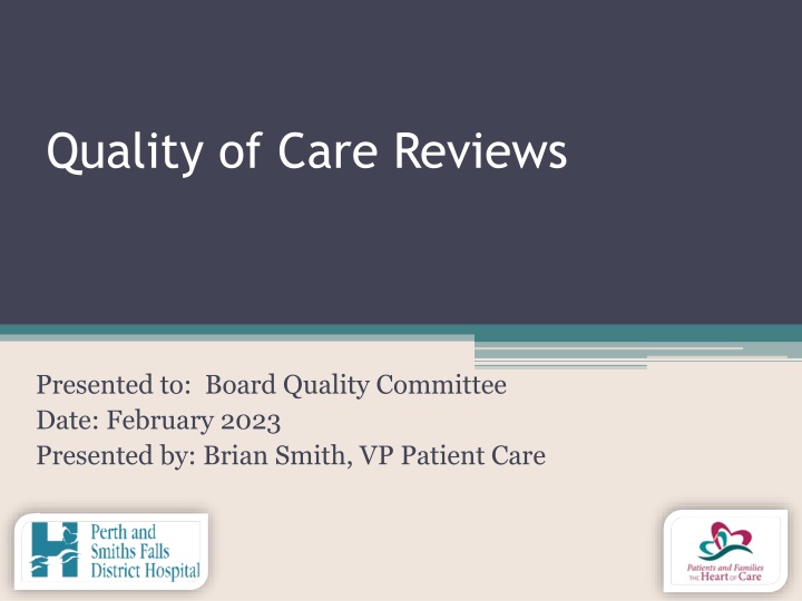 quality of care reviews