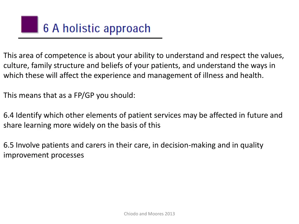 this area of competence is about your ability 1