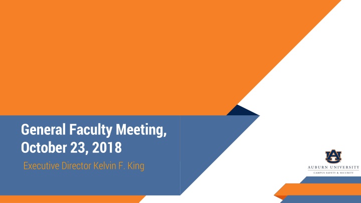 general faculty meeting october 23 2018 executive
