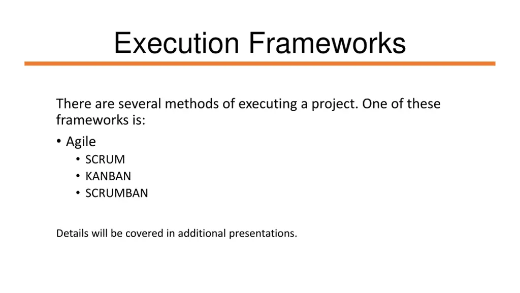 execution frameworks