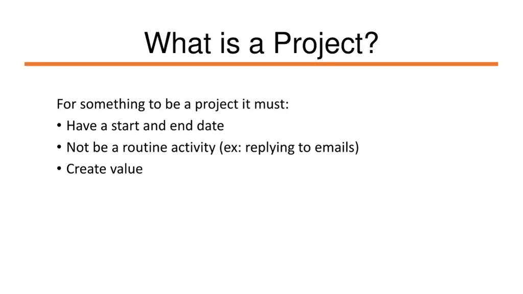 what is a project