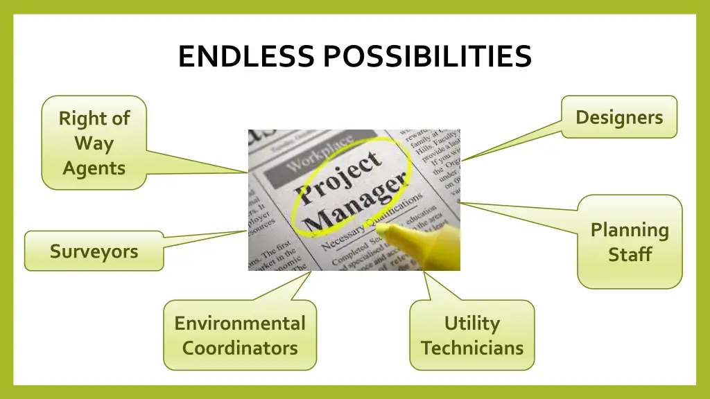 endless possibilities