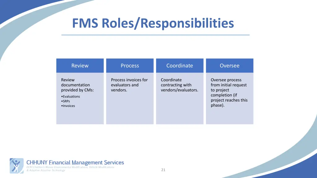 fms roles responsibilities