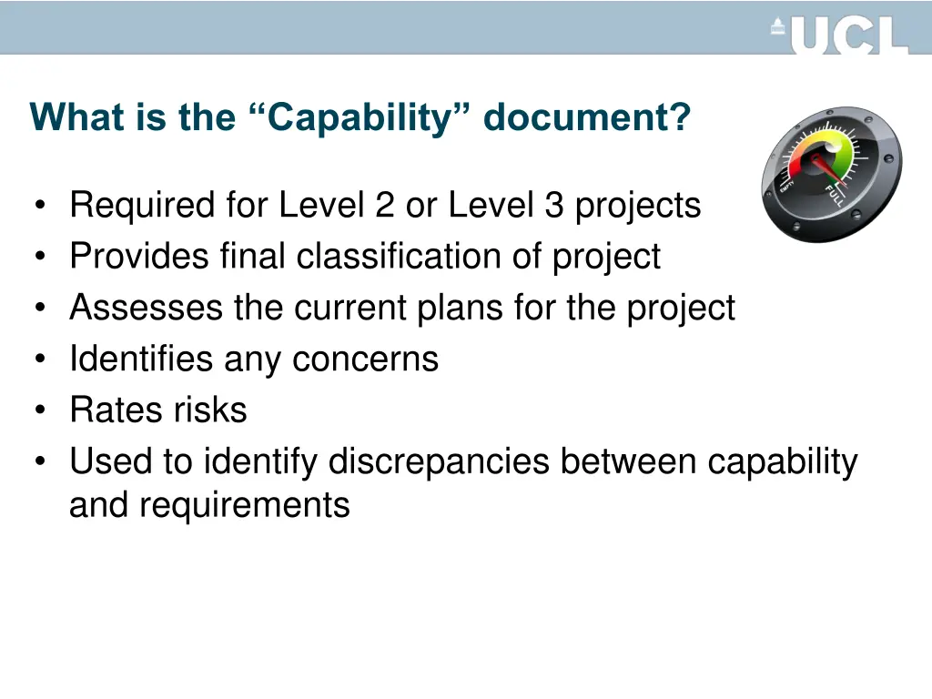 what is the capability document
