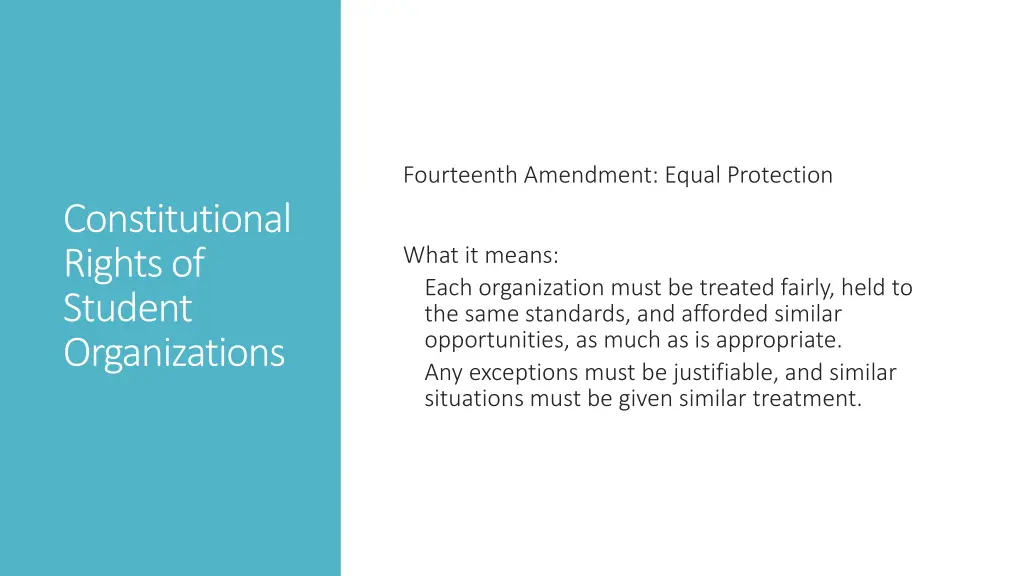 fourteenth amendment equal protection