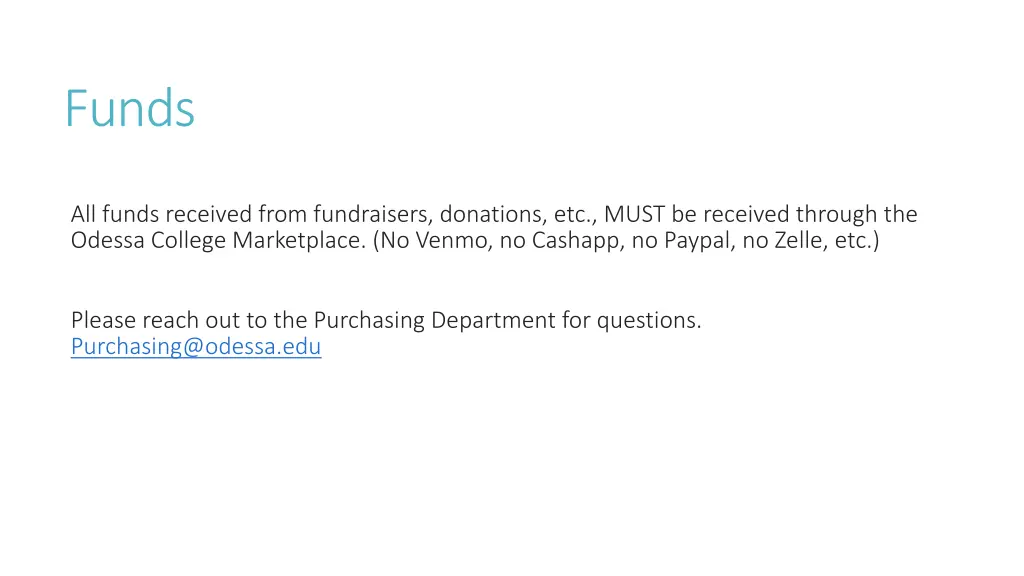 funds