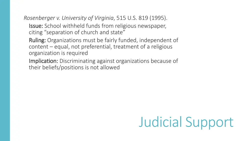 rosenberger v university of virginia