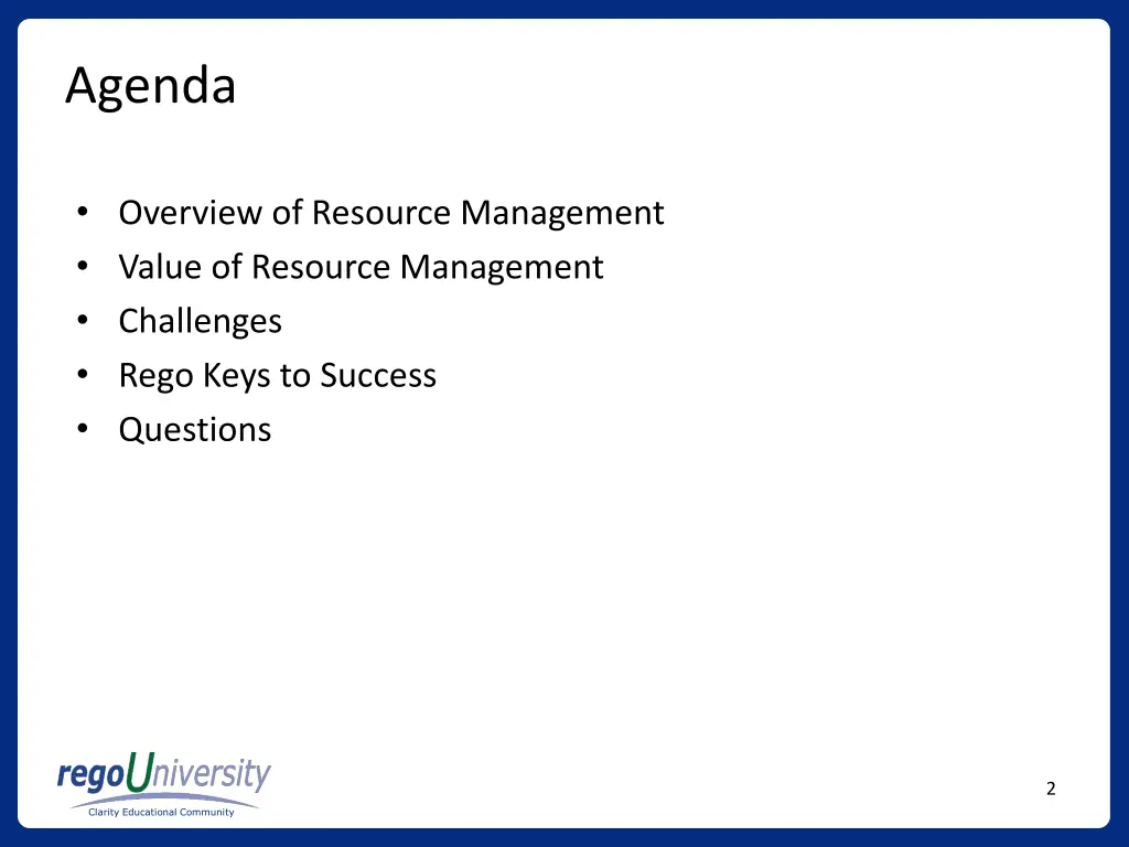 agenda