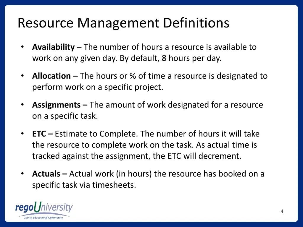resource management definitions