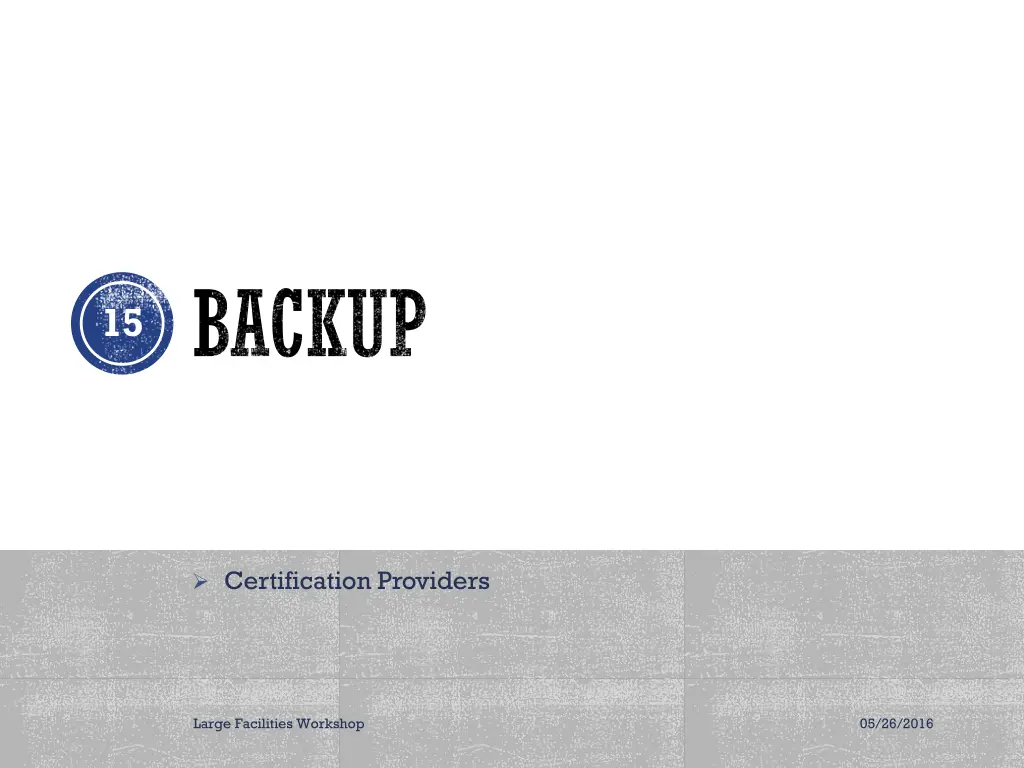 backup