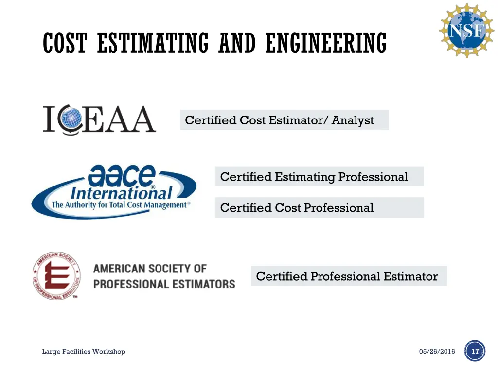 cost estimating and engineering
