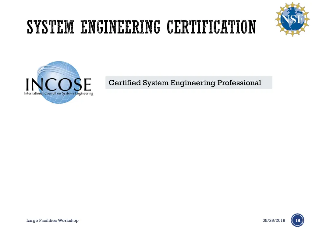 system engineering certification