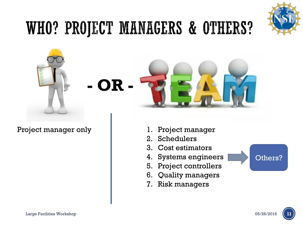 who project managers others
