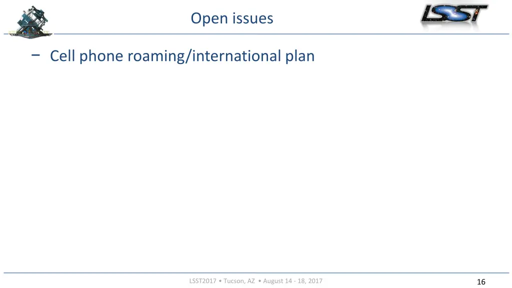 open issues