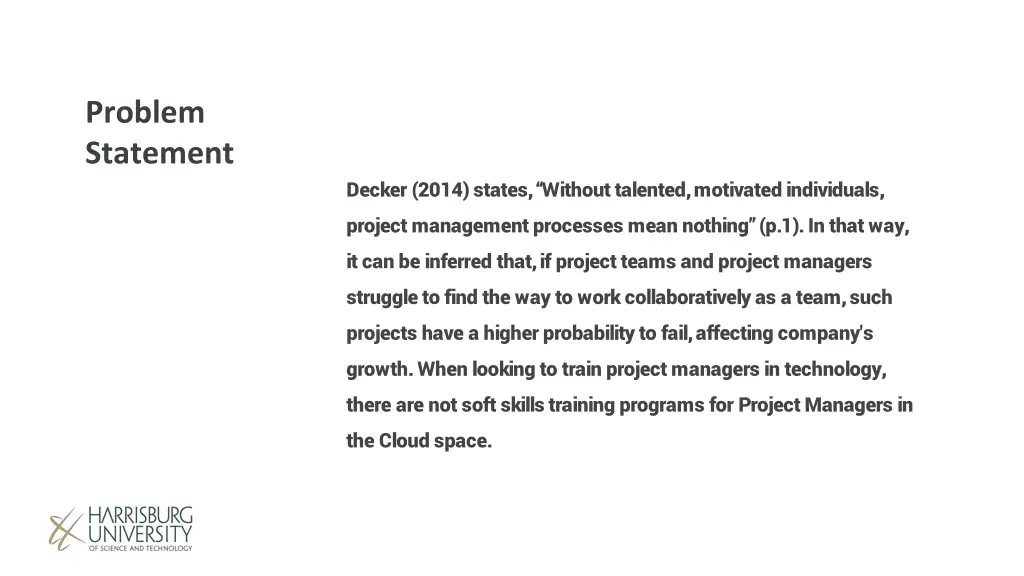 problem statement
