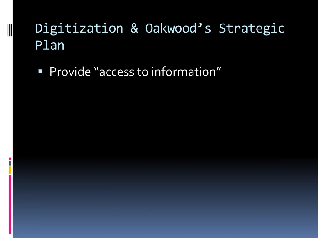 digitization oakwood s strategic plan