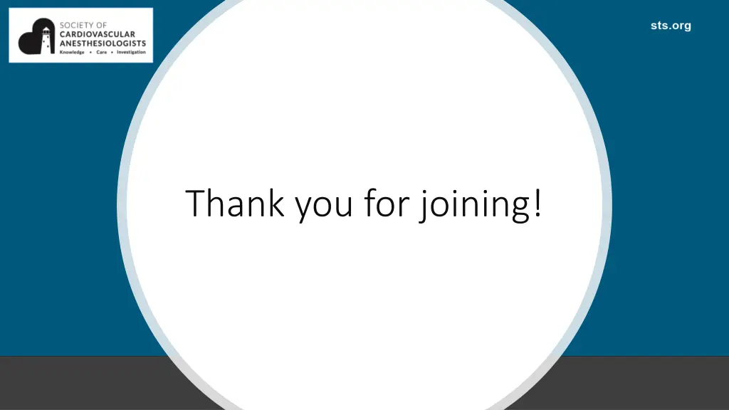 thank you for joining