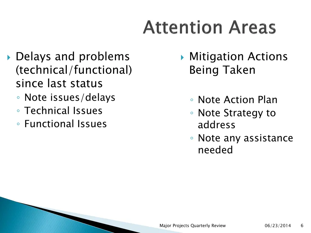 delays and problems technical functional since