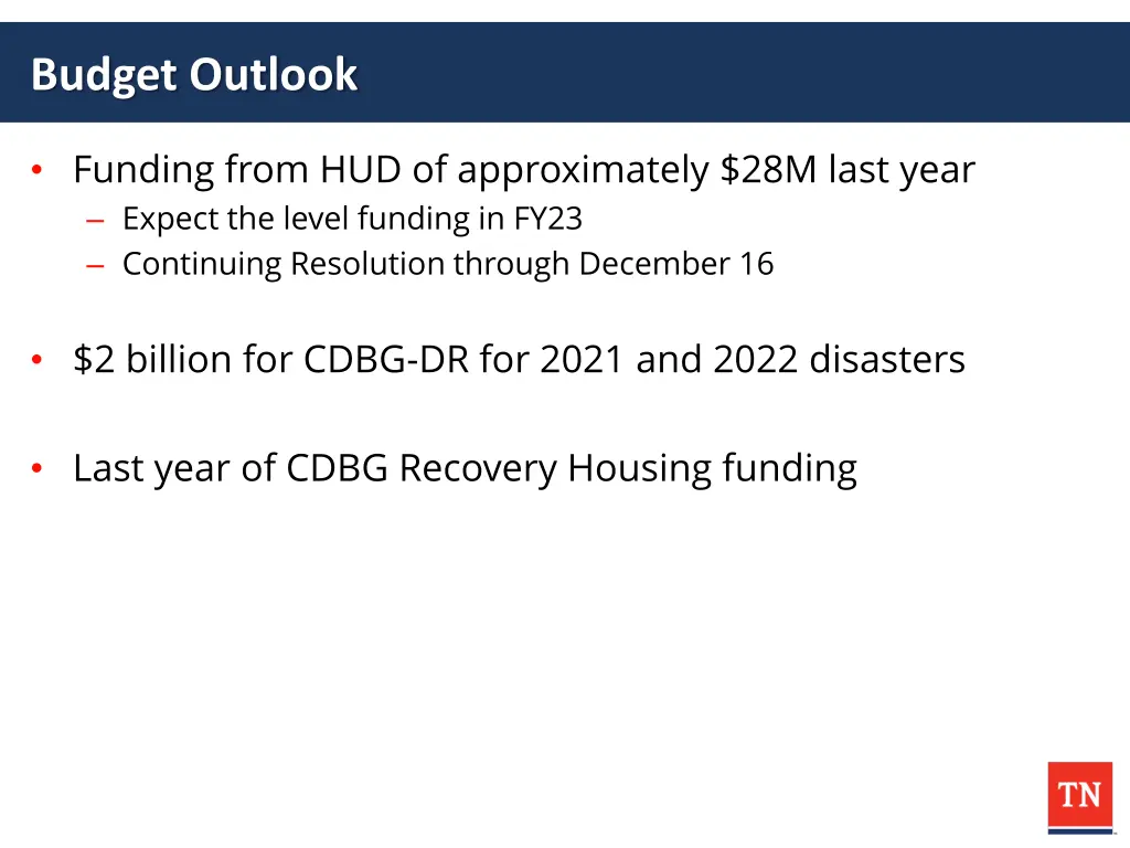 budget outlook