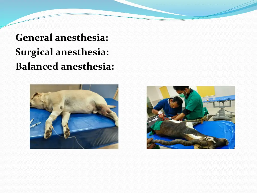 general anesthesia surgical anesthesia balanced