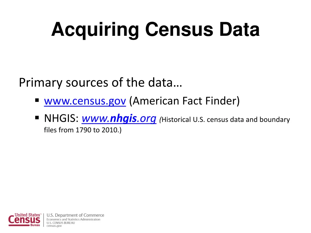 acquiring census data