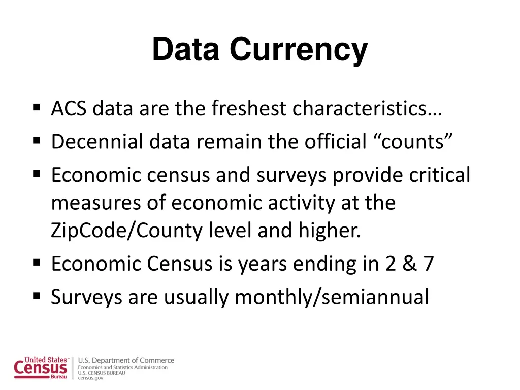 data currency
