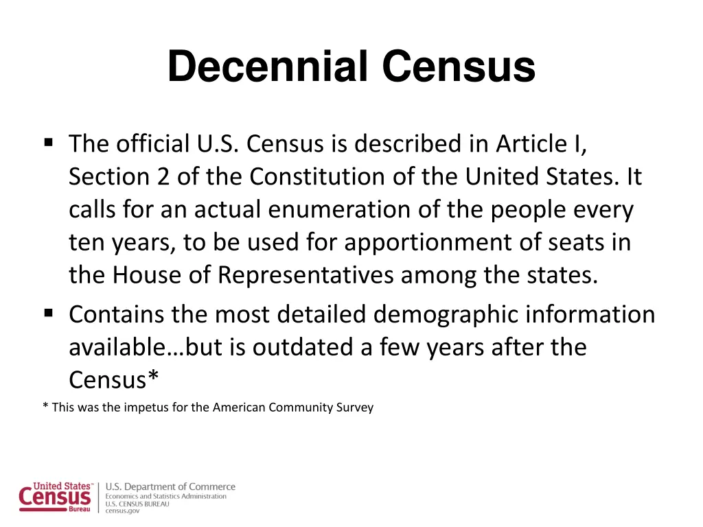 decennial census