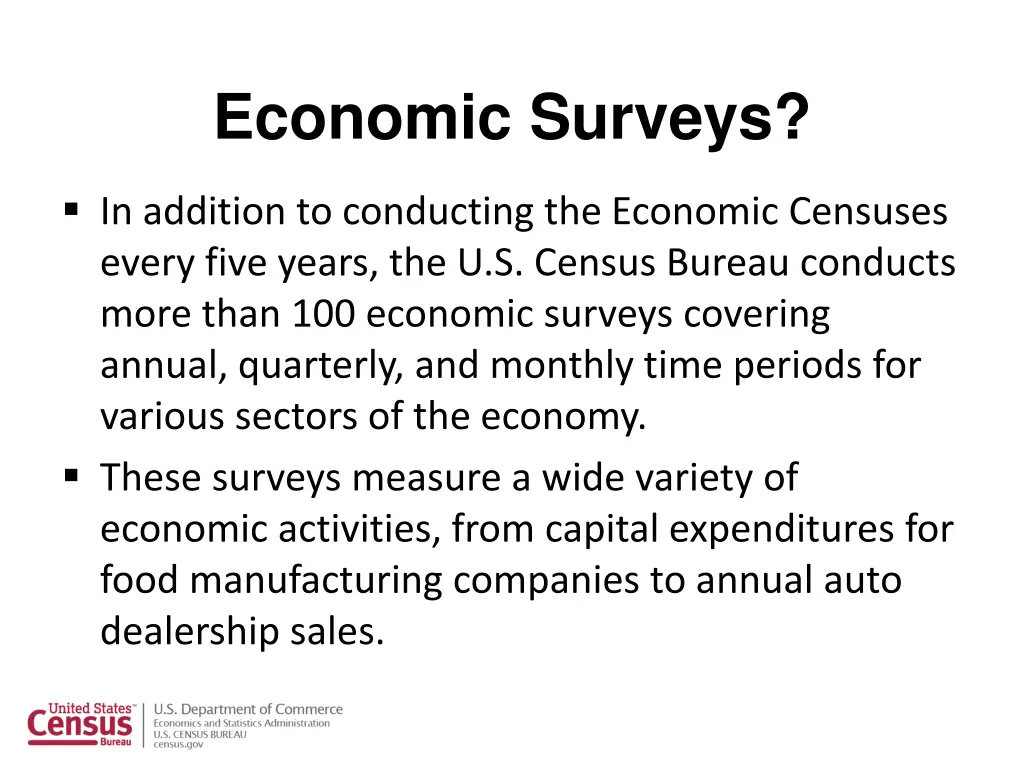 economic surveys