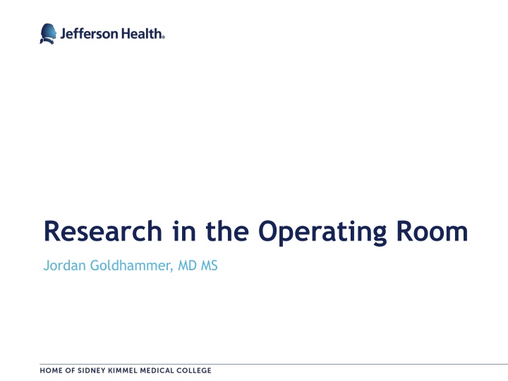 research in the operating room