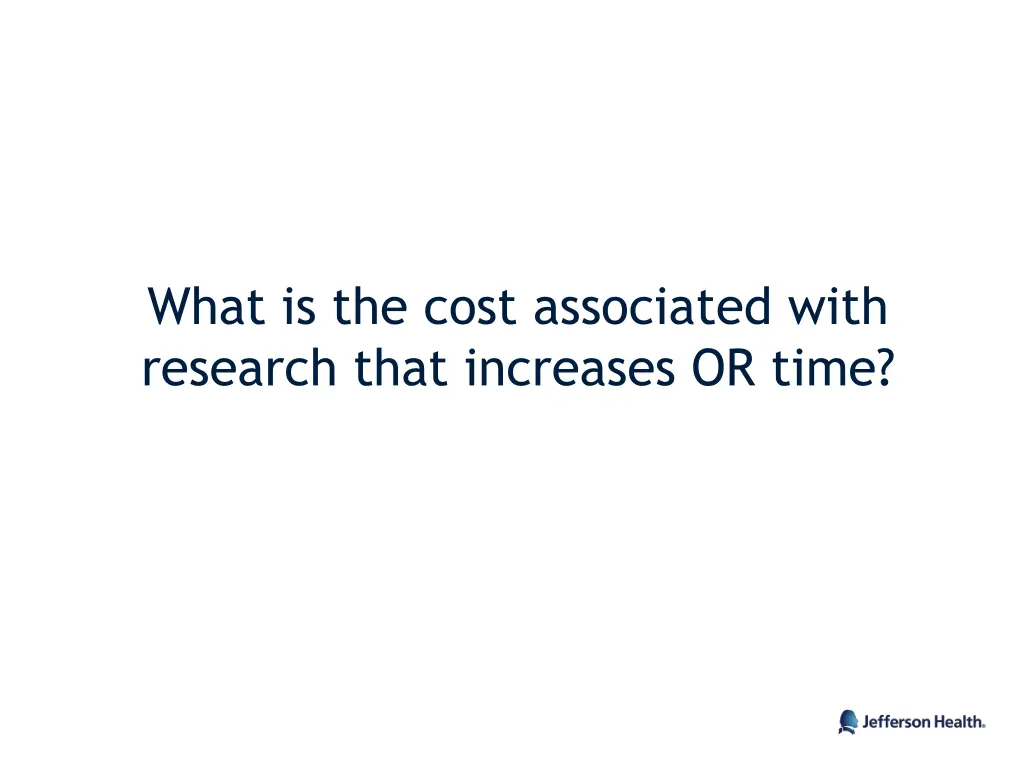 what is the cost associated with research that