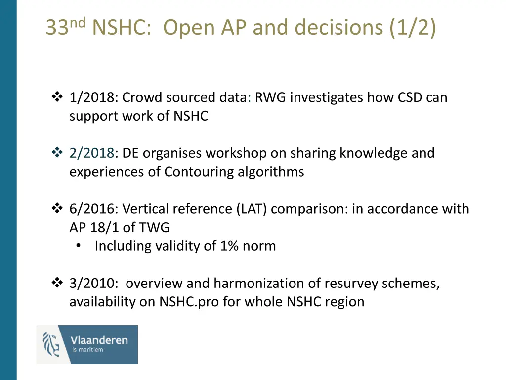 33 nd nshc open ap and decisions 1 2