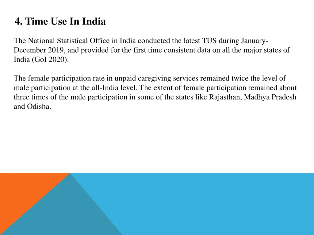4 time use in india